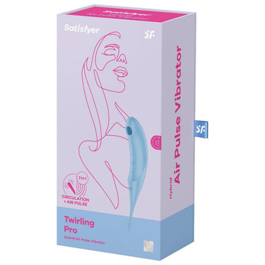 Twirling Pro Stimolatore Ibrido Air-Pulse e Vibrazione, Silicone Waterproof